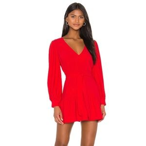 Amanda Uprichard Selene Dress Womens In Lipstick - XS